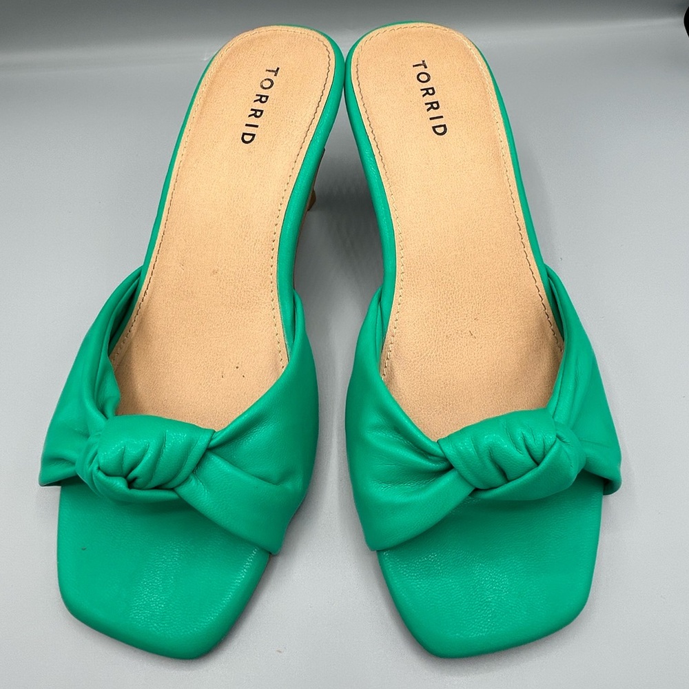 Torrid Teal Sandal Heels